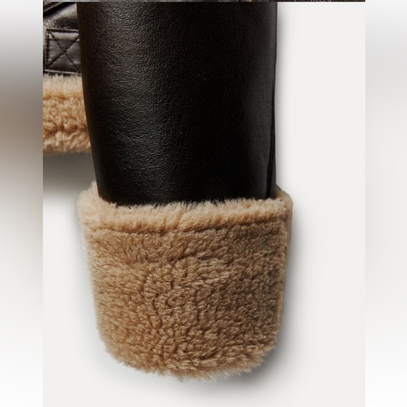 Zara Double-Faced Faux Leather Biker Size small NWT - Picture 9 of 15